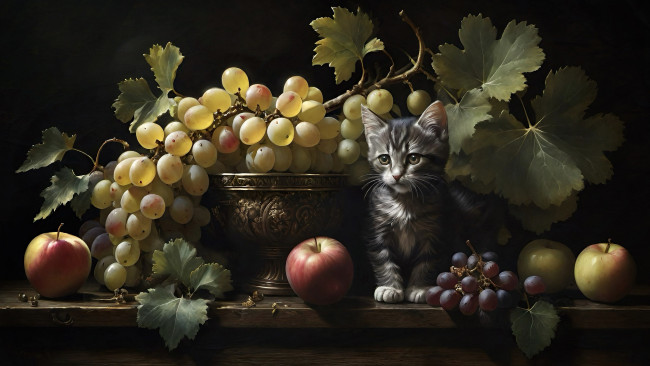 Обои картинки фото рисованное, животные,  коты, кот, кошка