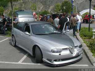 Картинка alfa romeo 156 автомобили выставки уличные фото