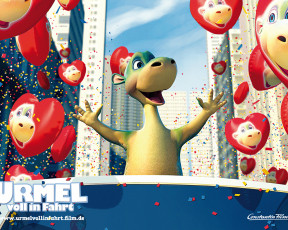 обоя urmel, voll, in, fahrt, импи, суперстар, мультфильмы