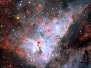 Картинка туманность киля космос галактики туманности