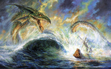 Картинка фэнтези драконы