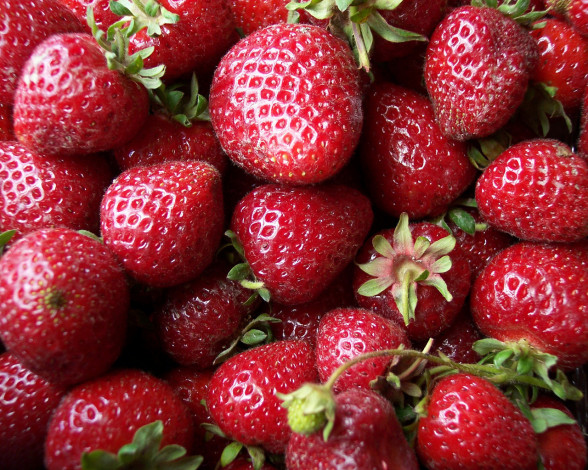 Обои картинки фото еда, клубника, земляника