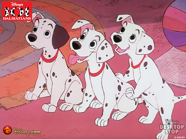 Обои картинки фото мультфильмы, 101, dalmatians