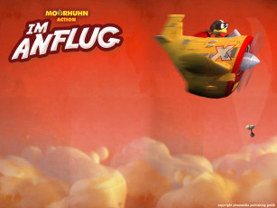 обоя moorhuhn, action, im, anflug, видео, игры