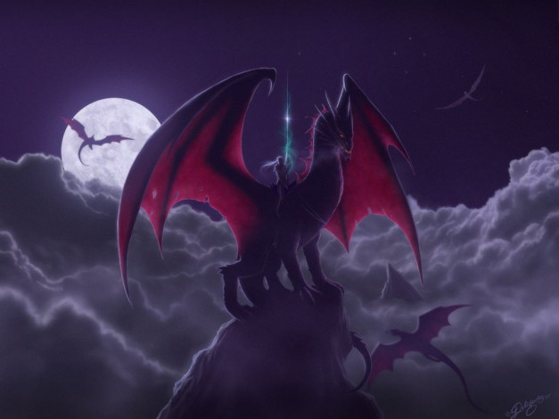Обои картинки фото фэнтези, драконы