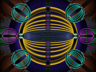 Картинка 3д графика fractal фракталы узор фон