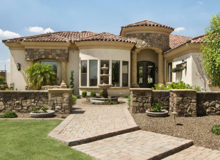 Картинка города здания дома растения ландшафт дом