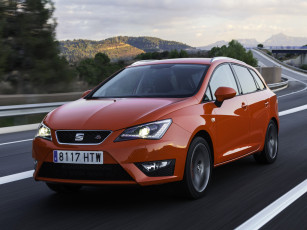 Картинка автомобили seat ibiza st fr красный