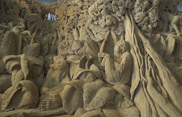 Картинка разное фигуры+из+песка +льда+и+снега песок фигуры