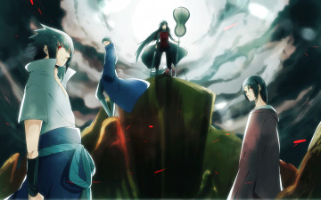 Картинка аниме naruto итачи саске клан учиха мадара обито