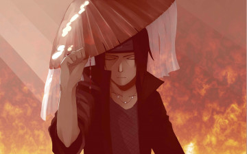 Картинка аниме naruto итачи заря головной убор акатцки