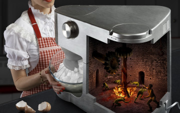 Картинка юмор+и+приколы миксер шестерёнки скорлупа ад