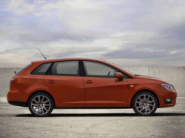 Обои картинки фото автомобили, seat, ibiza, st, fr, красный