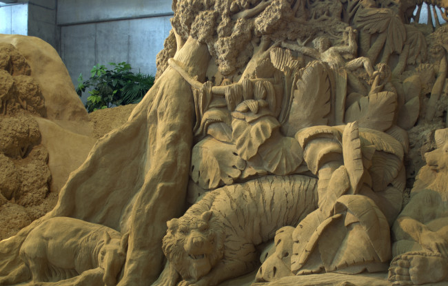 Обои картинки фото разное, фигуры из песка,  льда и снега, песок, фигуры