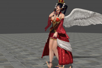 Картинка 3д+графика ангел+ angel фон девушка взгляд ангел