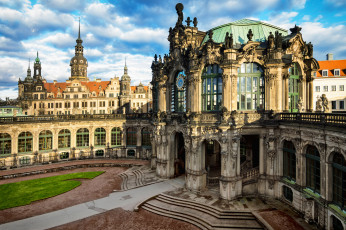 Картинка города дрезден+ германия здания архитектура город dresden altstadt deutschland germany альтштадт