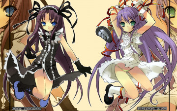 Картинка аниме demonbane itou noiji al azif etheldreda девушки платье лента