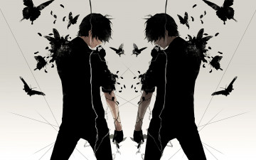 Картинка аниме животные +существа re арт парни