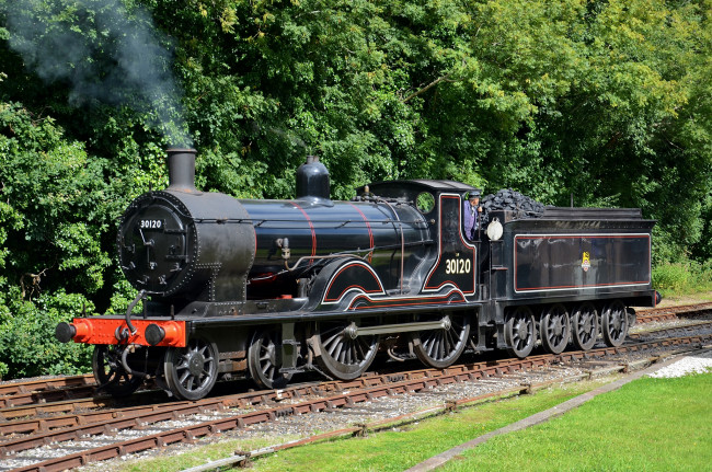 Обои картинки фото техника, паровозы, паровоз, дорога, железная