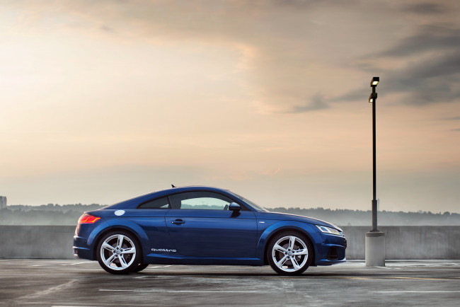 Обои картинки фото автомобили, audi, tt, coupе, 2-0, tfsi, quattro, s, line, za-spec, 8s, 2015г, синий