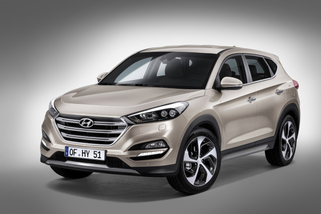 Обои картинки фото автомобили, hyundai, tucson, 2015г