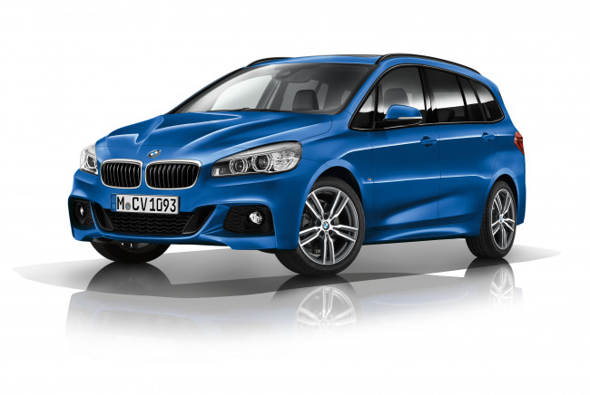 Обои картинки фото автомобили, bmw, 220d, xdrive, gran, tourer, m, sport, package, f46, 2015г, синий
