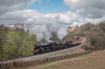 Картинка техника паровозы паровоз рельсы