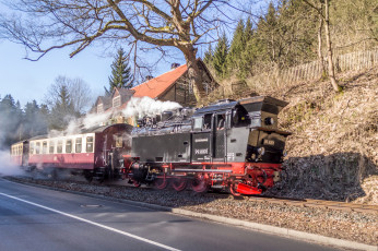 Картинка техника паровозы паровоз рельсы