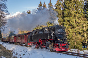 Картинка техника паровозы рельсы паровоз