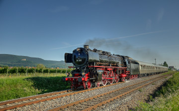Картинка техника паровозы паровоз рельсы
