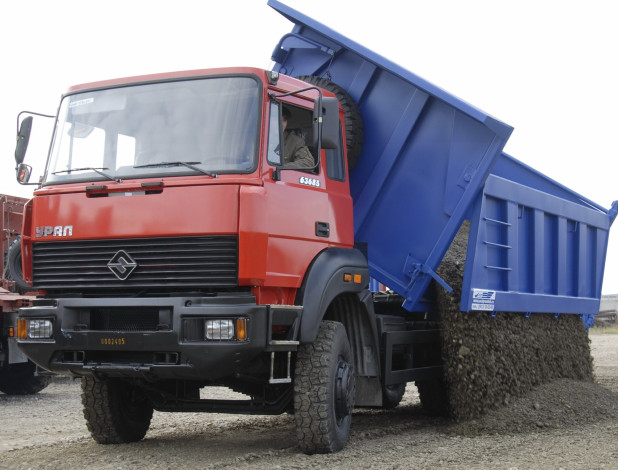 Обои картинки фото урал, автомобили, самосвал, автомобиль