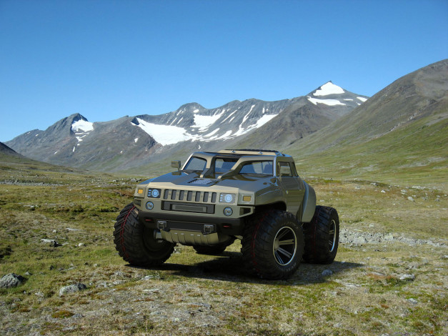 Обои картинки фото hummer hb concept, автомобили, hummer, concept, hb, внедорожник, джип