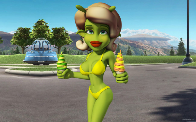 Обои картинки фото 3д графика, существа , creatures, интерьер, персонаж