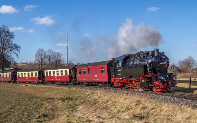 Обои картинки фото техника, паровозы, паровоз, рельсы