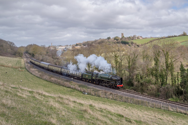Обои картинки фото техника, паровозы, паровоз, рельсы