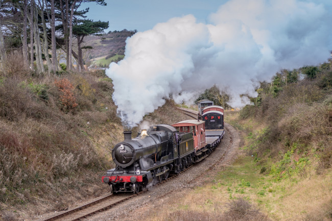 Обои картинки фото техника, паровозы, паровоз, рельсы