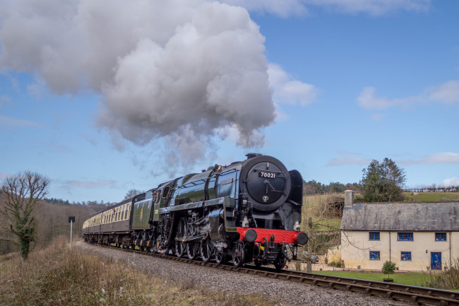 Обои картинки фото техника, паровозы, рельсы, паровоз