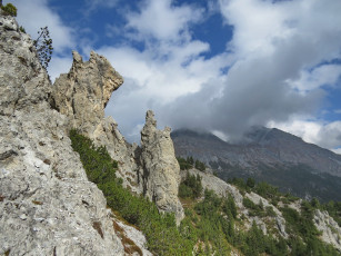 Картинка природа горы облака