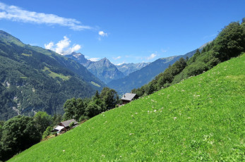 Картинка природа горы облака