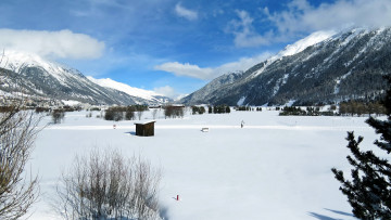 Картинка природа горы снег