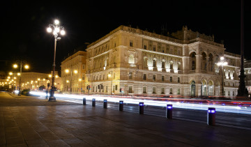 Картинка города -+огни+ночного+города ночь площадь