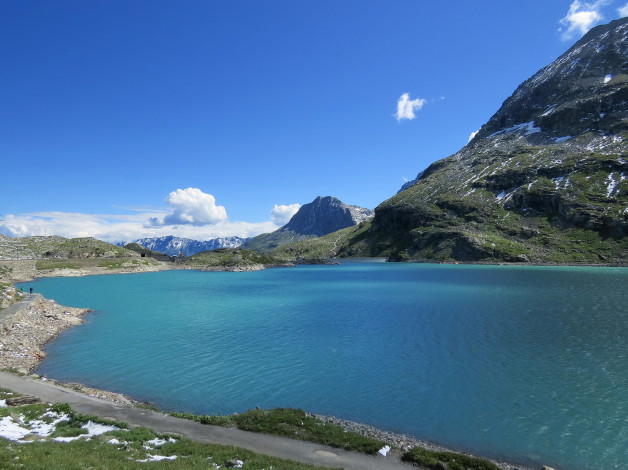 Обои картинки фото природа, реки, озера, озеро, горы