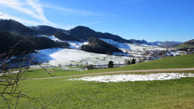Обои картинки фото города, - пейзажи, дома, лес, холмы