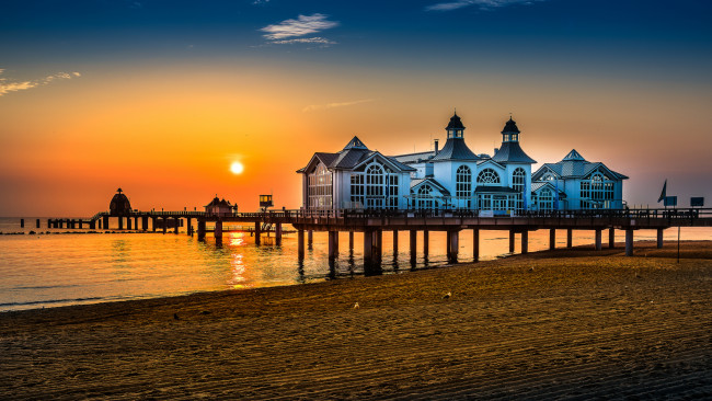 Обои картинки фото города, - пейзажи, рассвет