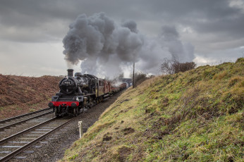 Картинка техника паровозы состав локомотив