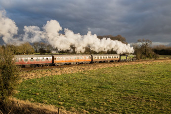 Картинка техника паровозы состав локомотив