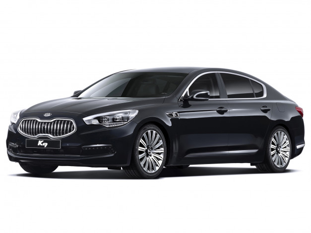 Обои картинки фото kia k9 2012, автомобили, kia, k9, 2012, чёрный