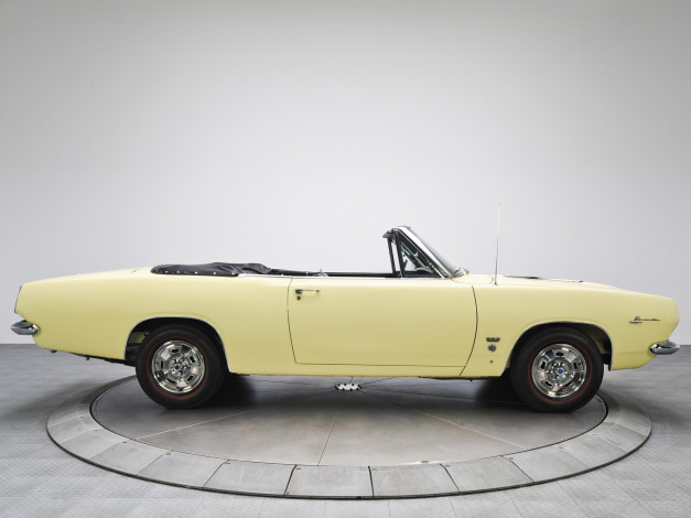 Обои картинки фото plymouth barracuda formula s-383 convertible 1967, автомобили, plymouth, barracuda, formula, s-383, convertible, 1967
