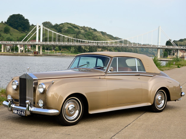 Обои картинки фото rolls-royce silver cloud drophead coupe by mulliner 1959, автомобили, rolls-royce, silver, cloud, drophead, coupe, mulliner, 1959