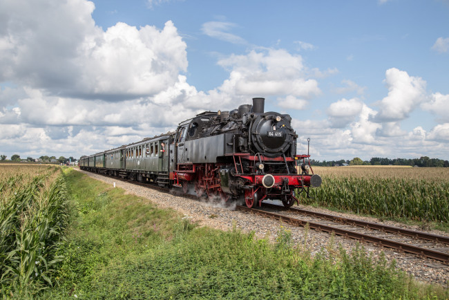 Обои картинки фото техника, паровозы, локомотив, состав